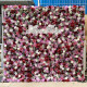 luxury multi color artificial rose flower wall roll up hanging fabric cloth mixed floral wall for wedding home office party bridal shower decor backdrop