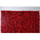 luxury rose cloth flower wall fabric rollin up reed pampas grass curtain floral wall wedding backdrop party event props