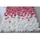 luxury rose gradient cloth flower wall fabric rollin up reed pampas grass curtain floral wall wedding backdrop party event props