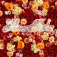 luxury rose red champagne 5d cloth flower wall wedding backdrop props fabric floral wall