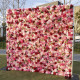 luxury rose red light pink 5d cloth flower wall wedding backdrop props fabric floral wall