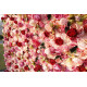 luxury rose red light pink 5d cloth flower wall wedding backdrop props fabric floral wall