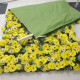 luxury yellow gerbera flower wall roll up hanging fabric cloth mixed floral wall for wedding home office party bridal shower decor backdrop