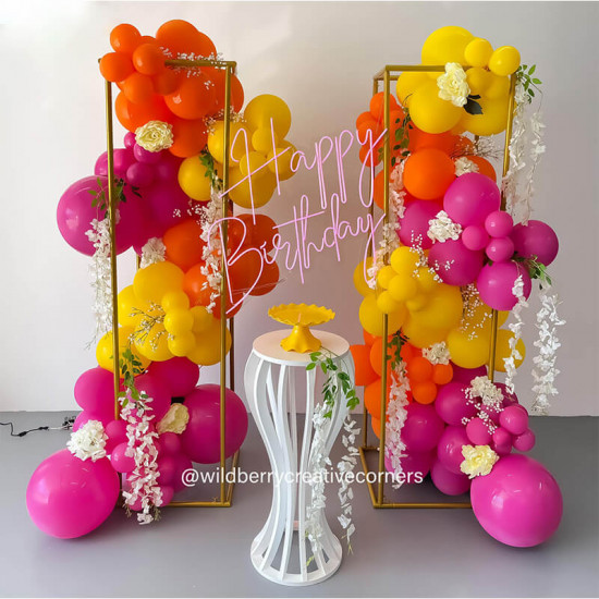 metal vase column stand balloon stand for birthday party decor