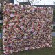 mixed artificial flowers arrangement roll up cloth floral wall wedding backdrop decor plant wall