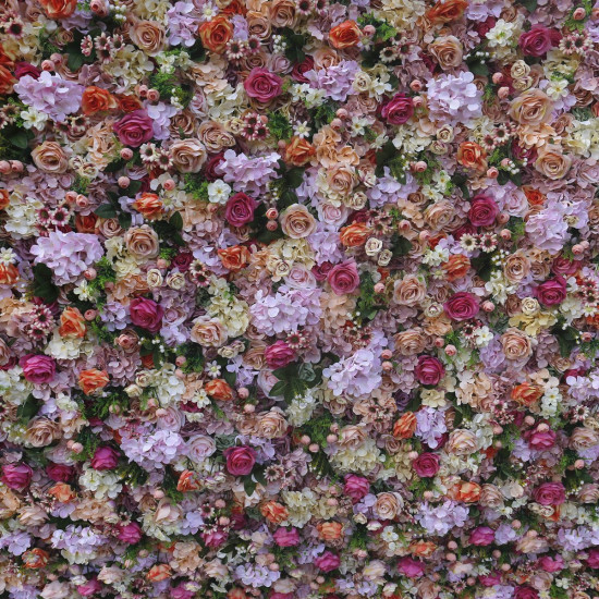 mixed artificial flowers arrangement roll up cloth floral wall wedding backdrop decor plant wall