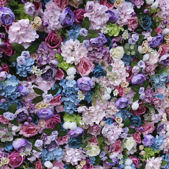 mixed color hydrangea roses wedding backdrop 5d fabric cloth flower wall