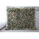 mixed color roses and green lasagna daisies and green leaves cloth roll up flower wall fabric hanging curtain plant wall event party wedding backdrop