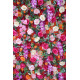 mixed color roses and green leaves cloth roll up flower wall fabric hanging curtain plant wall event party wedding backdrop