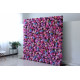 mixed color roses and hydrangeas cloth roll up flower wall fabric hanging curtain plant wall event party wedding backdrop