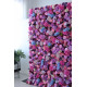 mixed color roses and hydrangeas cloth roll up flower wall fabric hanging curtain plant wall event party wedding backdrop