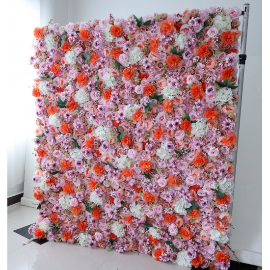 mixed flower cloth flower wall fabric rollin up reed pampas grass curtain floral wall wedding backdrop party event props