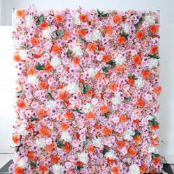 mixed flower cloth flower wall fabric rollin up reed pampas grass curtain floral wall wedding backdrop party event props