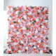 mixed flower cloth flower wall fabric rollin up reed pampas grass curtain floral wall wedding backdrop party event props