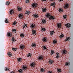 mixed rose cloth flower wall fabric rollin up reed pampas grass curtain floral wall wedding backdrop party event props