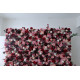 mixed rose cloth flower wall fabric rollin up reed pampas grass curtain floral wall wedding backdrop party event props