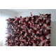 mixed rose cloth flower wall fabric rollin up reed pampas grass curtain floral wall wedding backdrop party event props