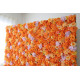 orange roses and hydrangeas and chrysanthemums cloth roll up flower wall fabric hanging curtain plant wall event party wedding backdrop