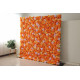 orange roses and hydrangeas and chrysanthemums cloth roll up flower wall fabric hanging curtain plant wall event party wedding backdrop