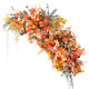 orange wedding style, orange artificial wedding flowers, diy wedding flowers, party faux flowers