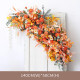 orange wedding style, orange artificial wedding flowers, diy wedding flowers, party faux flowers