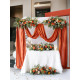 forest wedding flowers set, orange artificial wedding flowers, diy wedding flowers, wedding faux flowers