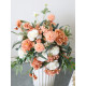 orange wedding decoration, party decoration, orange artificial wedding flowers, diy wedding flowers, wedding faux flowers