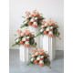 orange wedding decoration, party decoration, orange artificial wedding flowers, diy wedding flowers, wedding faux flowers