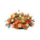 orange wedding decor, party decoration, orange artificial wedding flowers, diy wedding flowers, wedding faux flowers