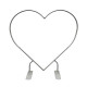 6.5ft party & hoop balloon heart shape loop flower arch photo booth backdrop stand heart backdrop