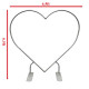 6.5ft party & hoop balloon heart shape loop flower arch photo booth backdrop stand heart backdrop