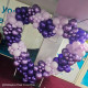 6.5ft party & hoop balloon heart shape loop flower arch photo booth backdrop stand heart backdrop