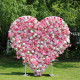 6.5ft party & hoop balloon heart shape loop flower arch photo booth backdrop stand heart backdrop