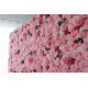 pink and rose roses cloth roll up flower wall fabric hanging curtain plant wall event party wedding backdrop