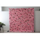 pink and rose roses cloth roll up flower wall fabric hanging curtain plant wall event party wedding backdrop