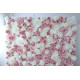 pink and white rose cloth flower wall fabric rollin up reed pampas grass curtain floral wall wedding backdrop party event props