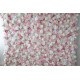 pink and white roses and peonies cloth roll up flower wall fabric hanging curtain plant wall event party wedding backdrop