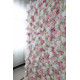 pink and white roses and peonies cloth roll up flower wall fabric hanging curtain plant wall event party wedding backdrop