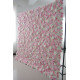 pink and white roses cloth roll up flower wall fabric hanging curtain plant wall event party wedding backdrop