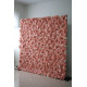 pink and white roses cloth roll up flower wall fabric hanging curtain plant wall event party wedding backdrop