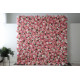 pink and white roses cloth roll up flower wall fabric hanging curtain plant wall event party wedding backdrop