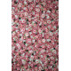 pink and white roses cloth roll up flower wall fabric hanging curtain plant wall event party wedding backdrop