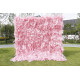 pink feather cloth roll up flower wall fabric hanging curtain plant wall event party wedding backdrop