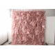 pink feather flower background wall cloth roll up flower wall fabric hanging curtain plant wall event party wedding backdrop