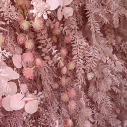 pink feather flower background wall cloth roll up flower wall fabric hanging curtain plant wall event party wedding backdrop