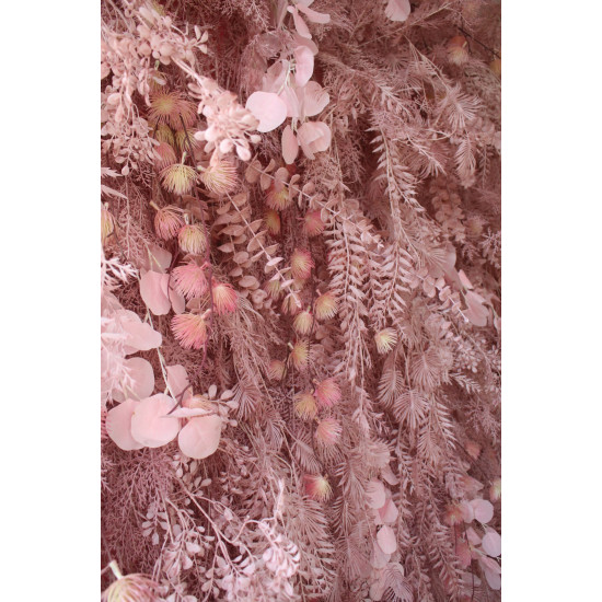 pink feather flower background wall cloth roll up flower wall fabric hanging curtain plant wall event party wedding backdrop