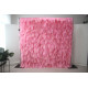 pink feather flower wall cloth roll up flower wall fabric hanging curtain plant wall event party wedding backdrop