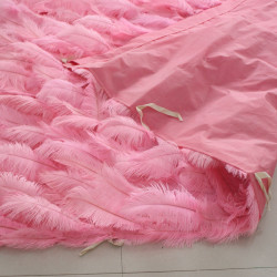 pink feather flower wall cloth roll up flower wall fabric hanging curtain plant wall event party wedding backdrop