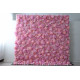 pink hydrangea and rose cloth flower wall fabric rollin up reed pampas grass curtain floral wall wedding backdrop party event props