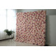 pink hydrangea cloth roll up flower wall fabric hanging curtain plant wall event party wedding backdrop